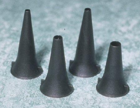 Speculum Ear Tip Round Tip Plastic 2.5 mm Dispos .. .  .  